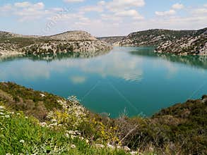 The Prukljan lake in Croatia