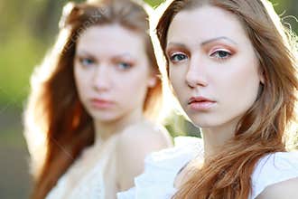 Woman twins