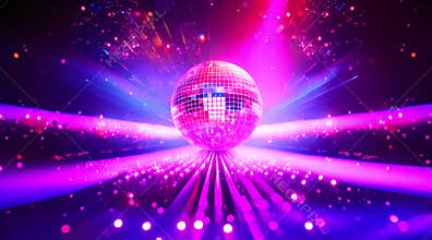 Light reflections from a rotating disco ball