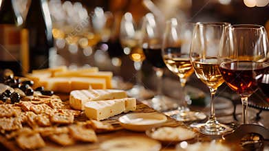 A nonalcoholic wine tasting event with a sommelier guiding guests through a selection of sophisticated alcoholfree wines
