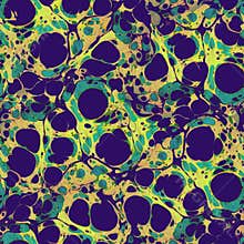Bright colorful abstract seamless pattern in liquid art style.