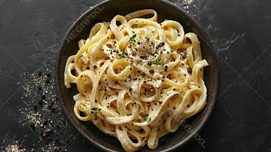 Delicious Fettuccine Alfredo Pasta With Creamy Sauce