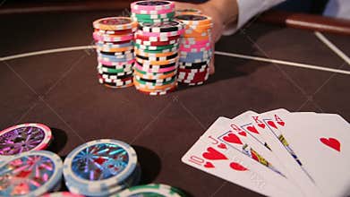 Casino. Placing bet