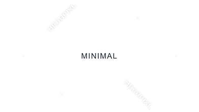 Hand drawn animation of word minimal on white background with sketchy lines