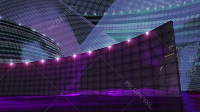 Disco virtual set stage