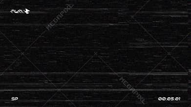 Play Effect in VHS. Overlay Noise Artifacts Tv Screen No Signal, Defect Artifacts Effect.
