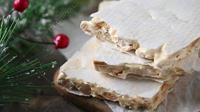 Delicious almond nougat