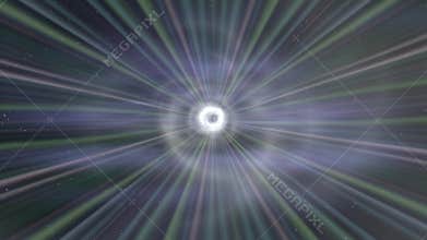 Wormhole though time and space. Travel though this science fiction wormhole