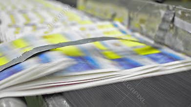 Running Belt with Prints in the Printing Plant