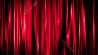 Red curtain background