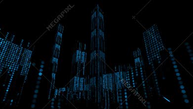 Digital Dots City Buildings