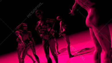 Mannequin Women Model Poses 3D
