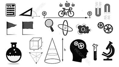 Concept of education and scienc info graphics