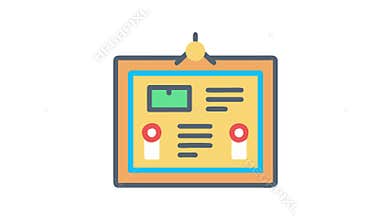 Bulletin Board Icon for Announcements