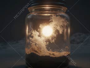 Dreamlike Composition of Ocean and Stars