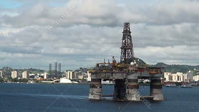 Brazil - Oil Rig In Rio de Janeiro