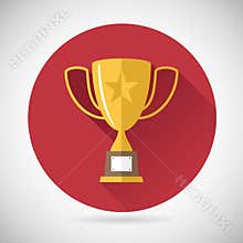 Victory Prize Award Symbol Trophy Cup Icon on