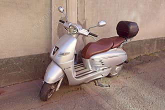 Silver Peugeot Djanco parked,