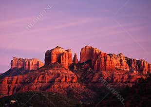 Cathedral Rock in Sedona, Arizona at sunset