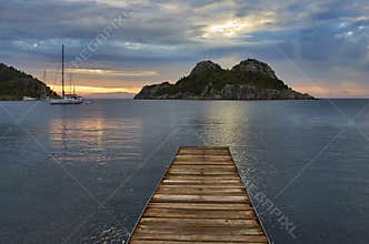 Sailing Boat at Sunset