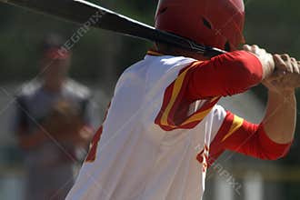 Baseball Batter Wating for a Pitch