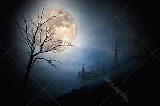 Halloween full moon