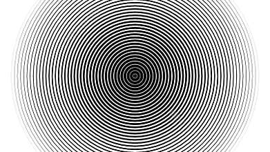 Abstract Radio Waves Circles Background Loop