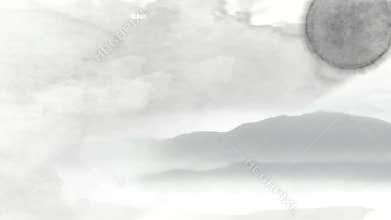 Chinese traditional ink painting video animation