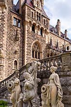 The Moszna Castle in southwestern Poland, one of the most magnificent castles in the world from