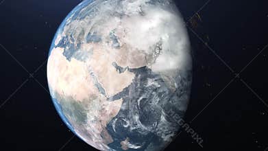 3D Earth warming concept animation 4K