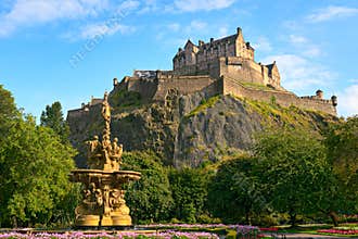 Edinburgh Castle, Scotland, Ross Fountain