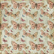 Pink butterflies repeat pattern background