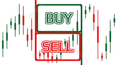 Sell buy trade - Vector graphics on a white background.