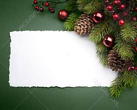 Art Christmas greeting card