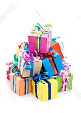 Colorful gifts box