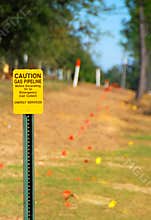 Gas Pipeline Sign