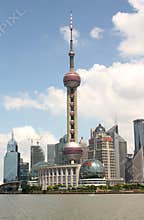 Shanghai skyline and Oriental Pearl TV tower