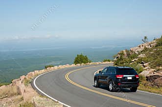 Driving Cadillac Mountain