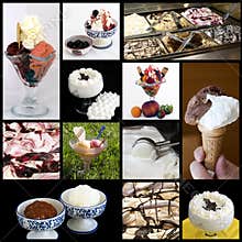 Ice cream collage
