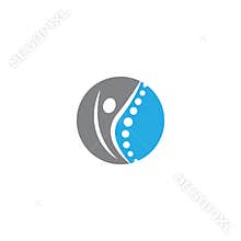 Wellnes logo template  vector icon