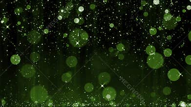 Falling glitter abstract bokeh particle festive background happy new year, merry christmas