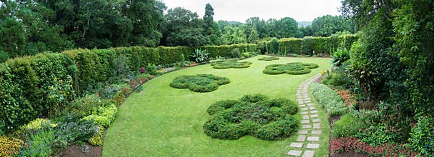 Panoramic view of the Terra Nostra gardens in Furnas on the island of SÃ£o Miguel