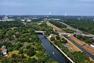 Ruhr Valley, Germany afforested area of the coal district