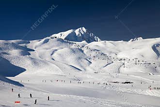 Ski slopes in Les Arcs