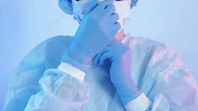 Virus epidemic nurse personal protective equipment