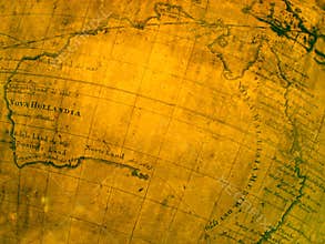 Fragment of ancient map (Australia)
