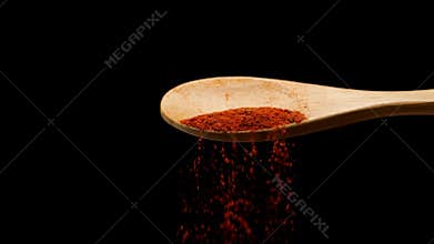 Seasoning mixture in wooden spoon