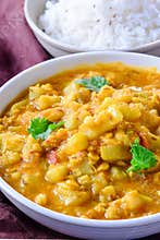 Simple comfort food - dal rice combo
