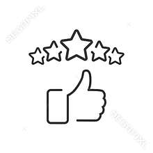 Сustomer satisfaction icon.