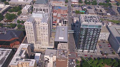 Aerial North Carolina Greensboro July 2017 Sunny Day 4K Inspire 2